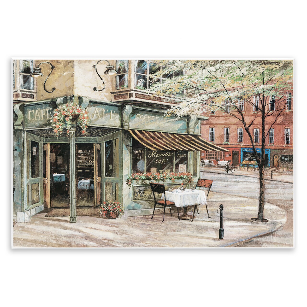 Stupell Industries City Corner Café Wall Plaque Art Design by Ruane Manning